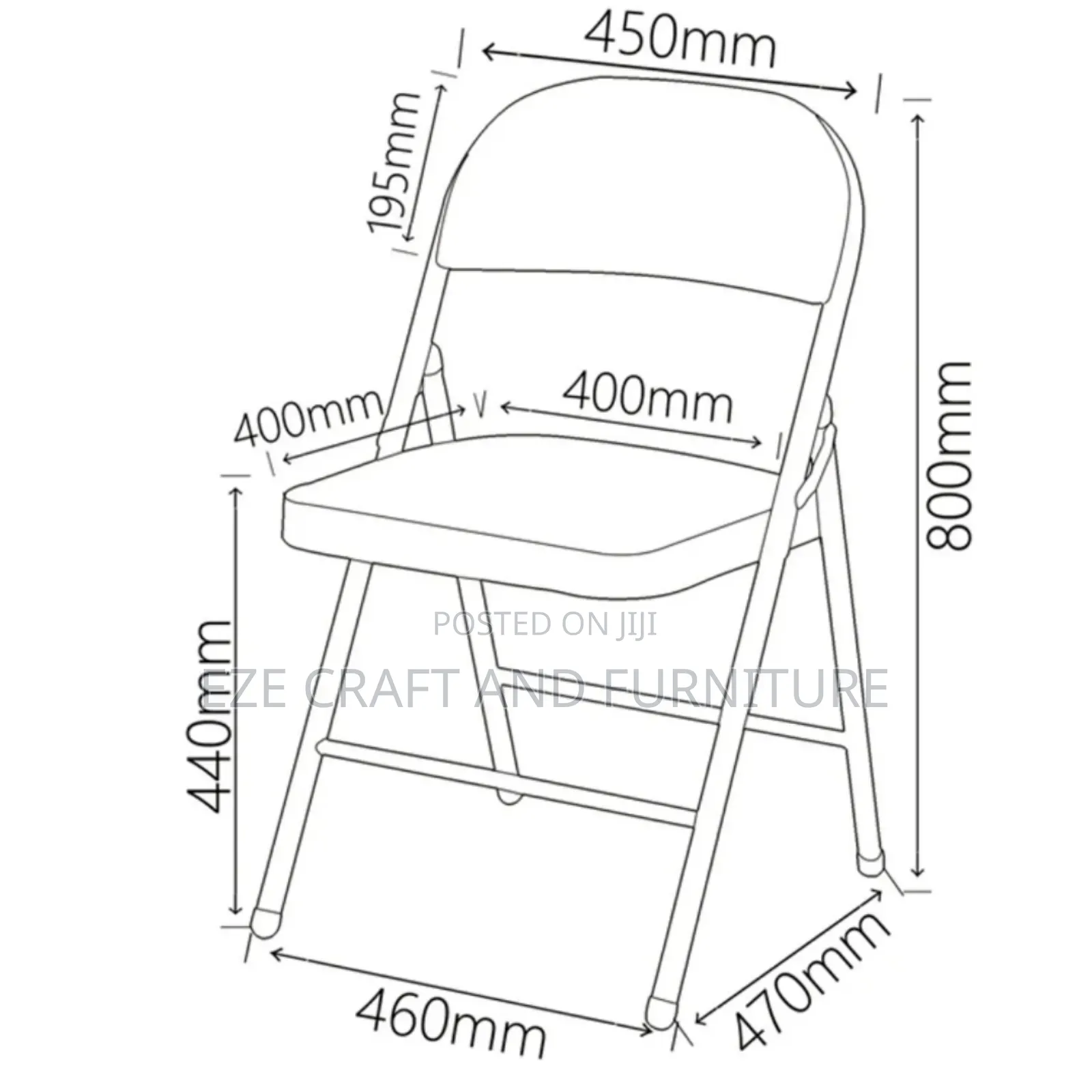 Cushioned Folding Chair