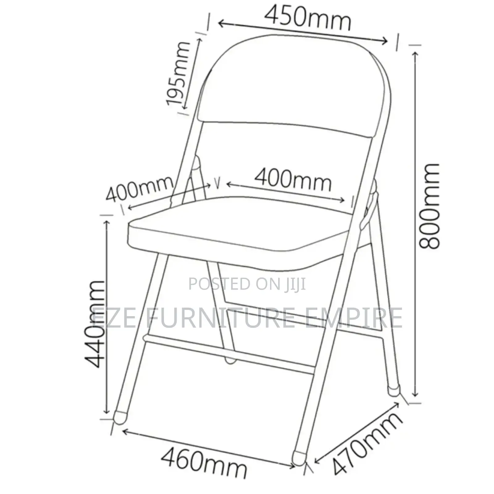 Cushioned Folding Chair