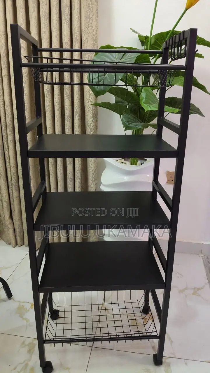 Moveable 5 Layers Kitchen Trolley