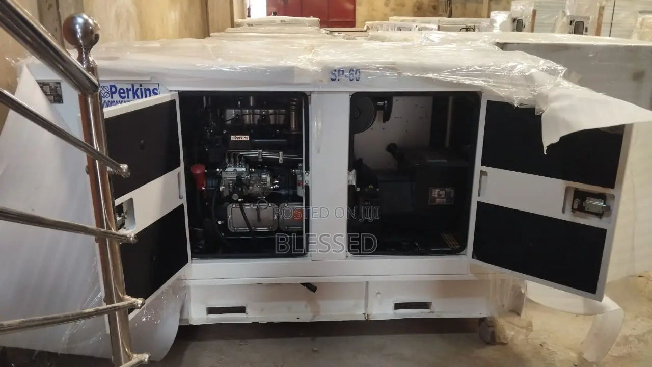 60kva Perkins Durable Copper Coil , Noise Reduction Design