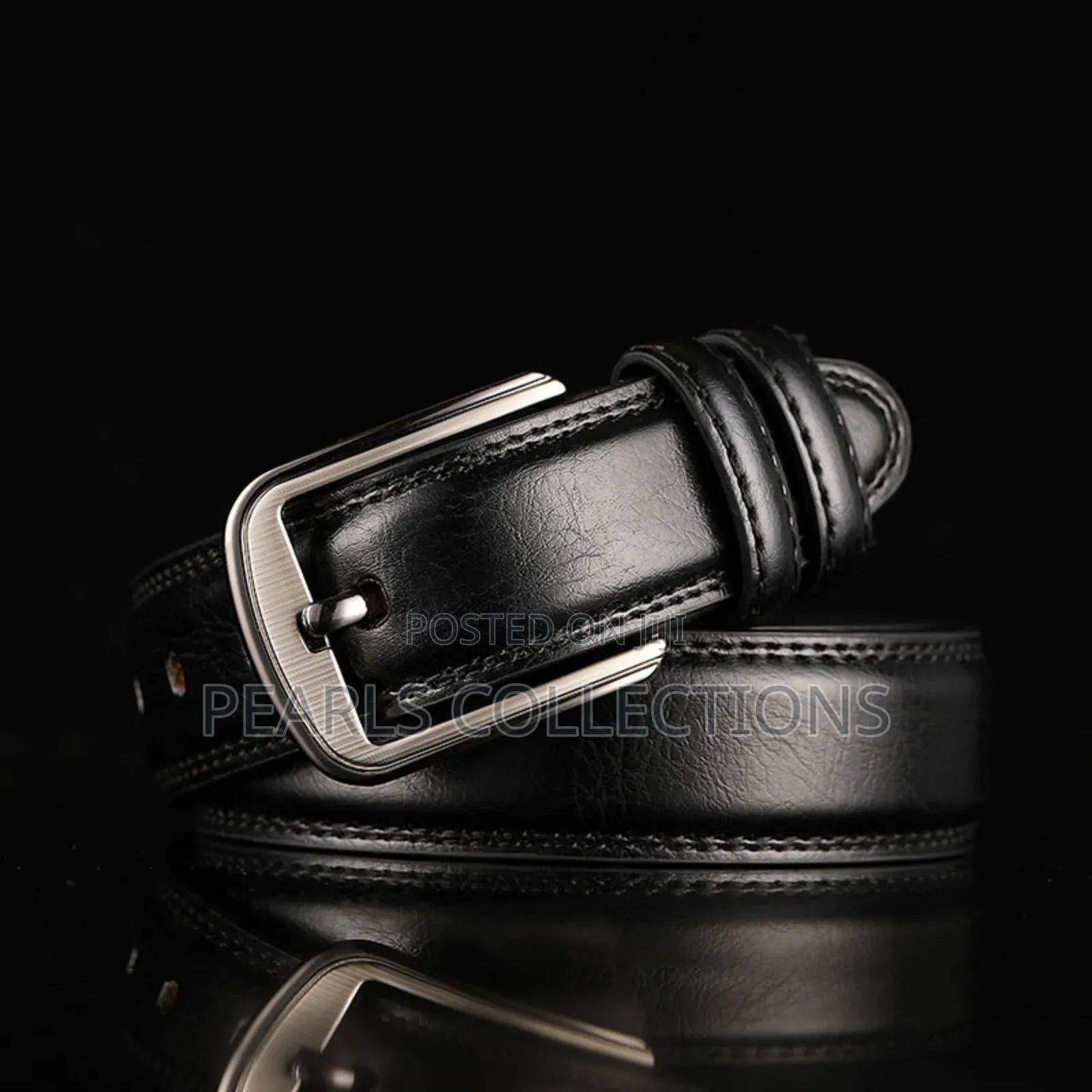 High Quality Leather Black Belt