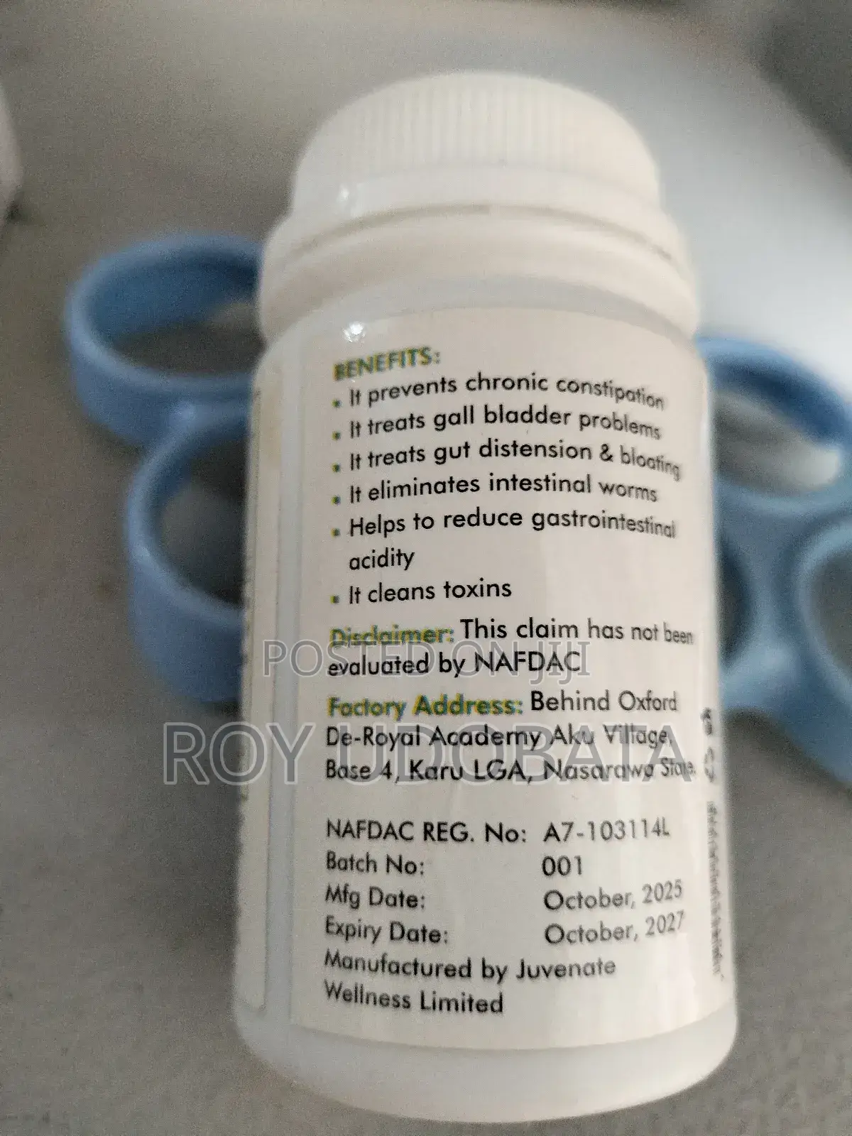 Juvenate Cc2 - Natural Colon Detox