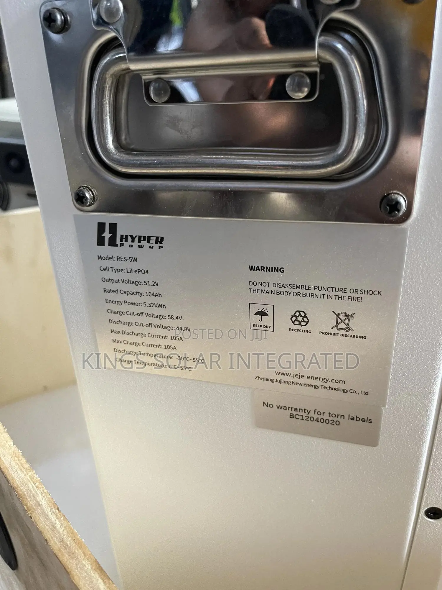 5.32kwh Hyper Power Lithium Battery