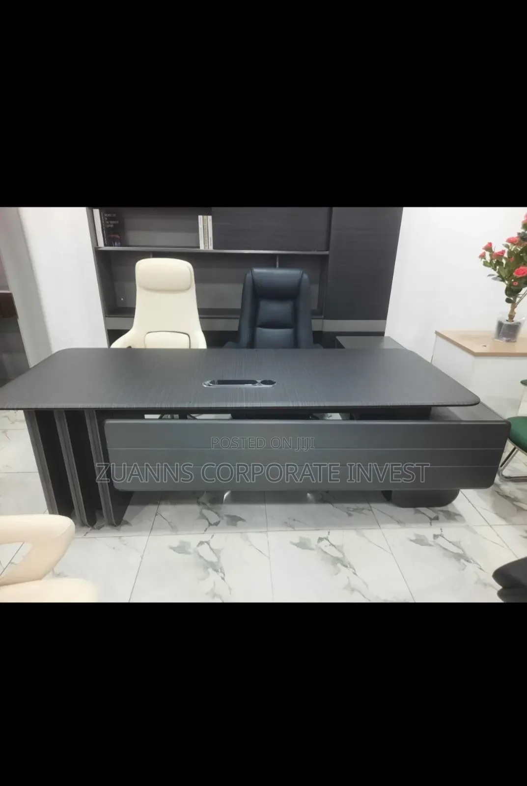 Black Executive Office Table