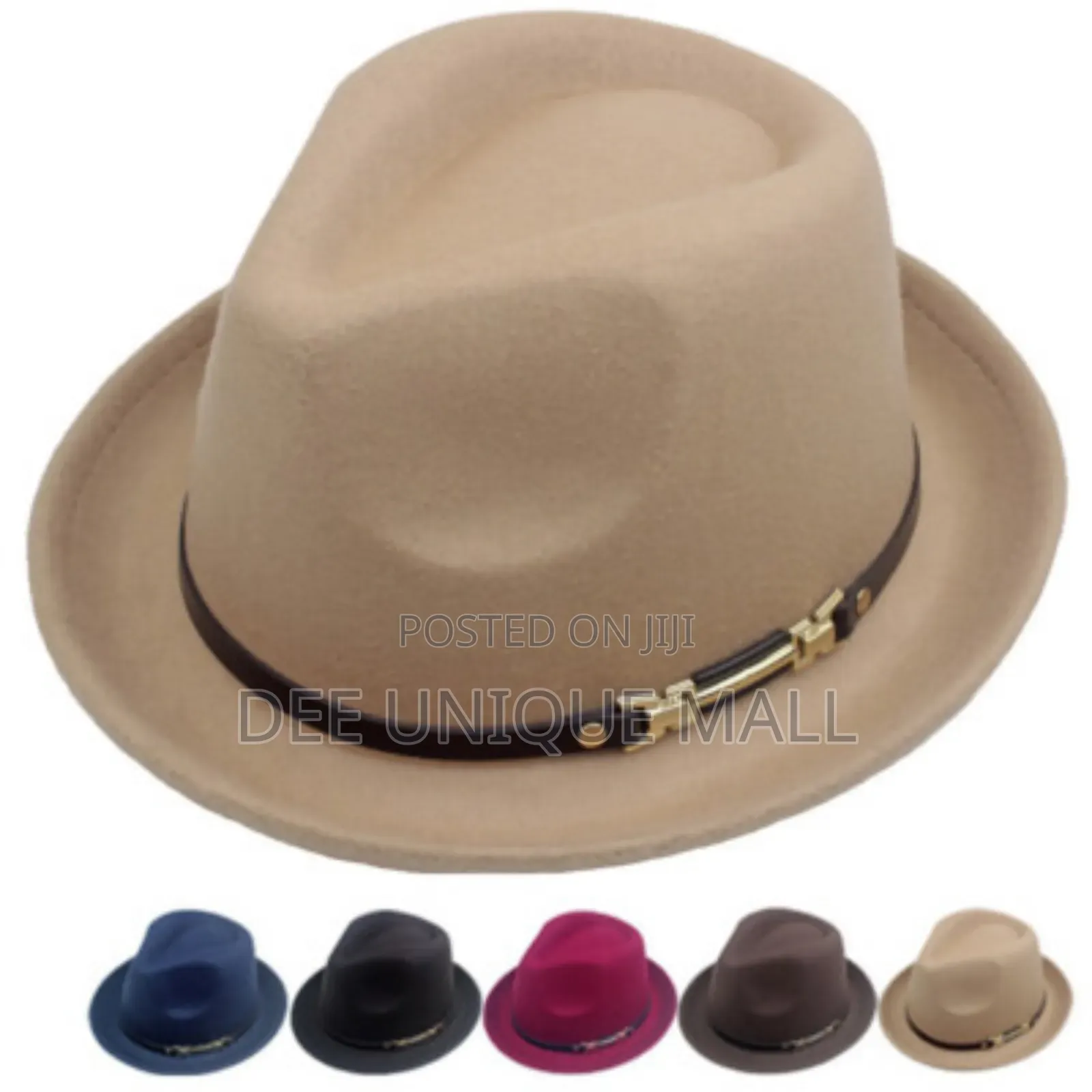 Men Cotton Jazz Fedora Hat Trendy Short Brim Performance Hat