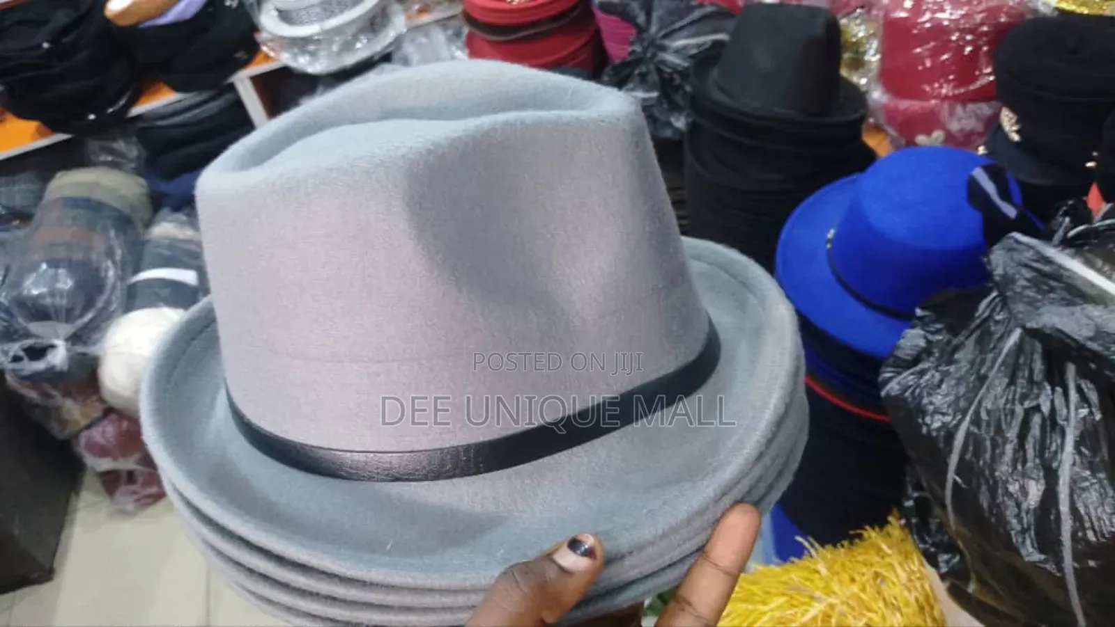 Men Cotton Jazz Fedora Hat Trendy Short Brim Performance Hat