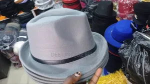 Men Cotton Jazz Fedora Hat Trendy Short Brim Performance Hat