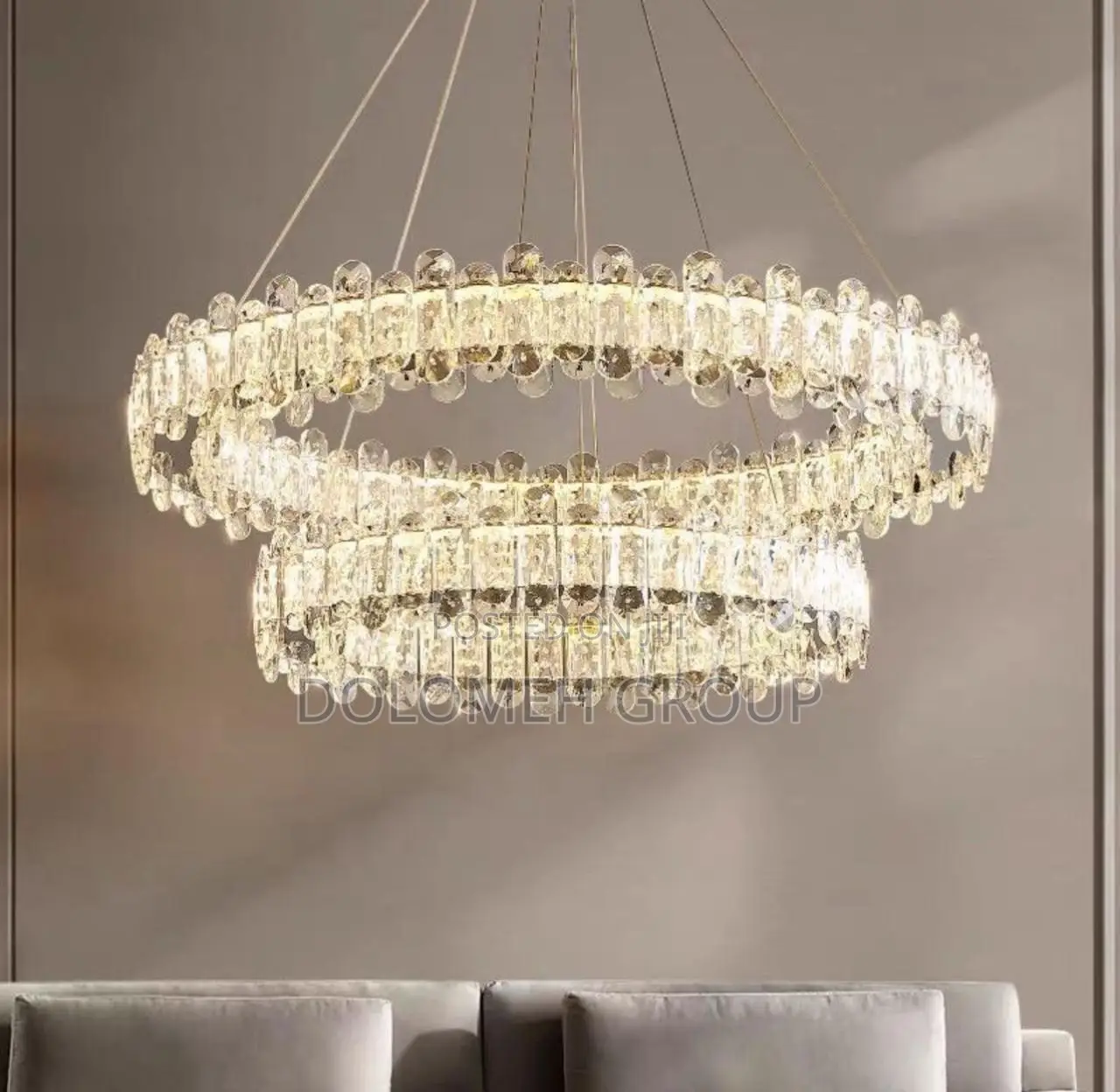 Double Step Drop Chandelier