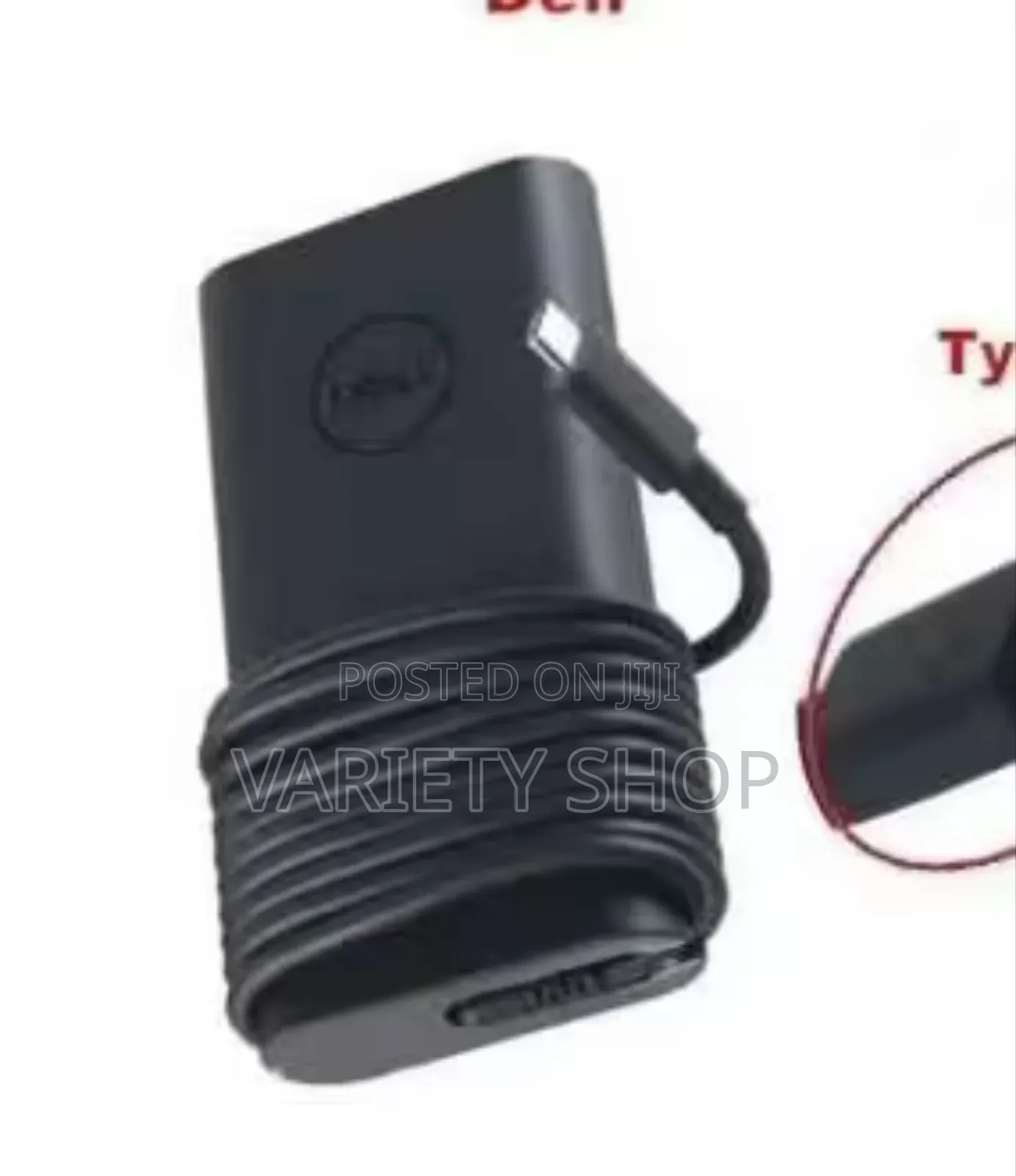 Dell Type-C Laptop Charger 65w Ac Adapter With Power Cord