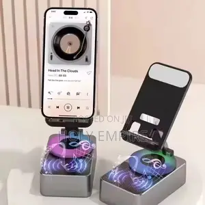 Phone Stand With Speaker 3 In1 Mobile Phone Holder 360 Degree Rotation