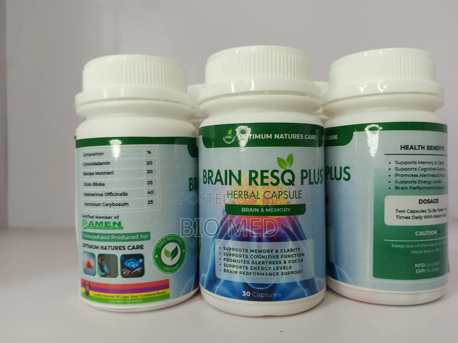 Brain Resq Plus Herbal Capsule for Memory Mental Clarity Support