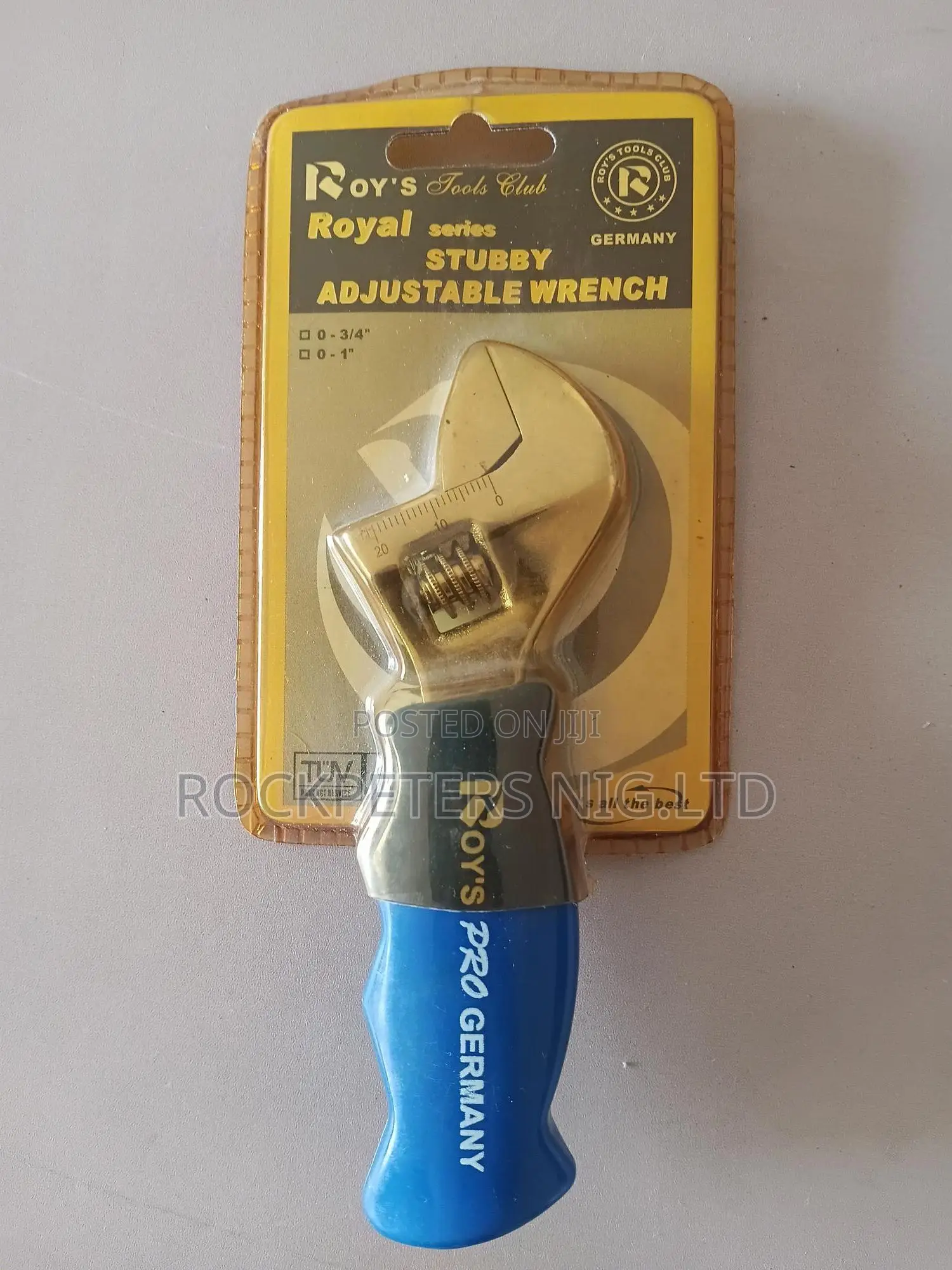 Roy's 3⁄4" Stubby Adjustable Wrench