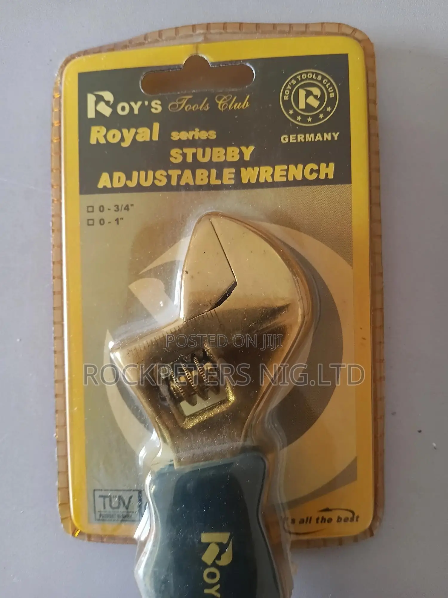 Roy's 3⁄4" Stubby Adjustable Wrench