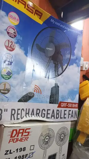 Qasa Solar Fan With Panel 18inch