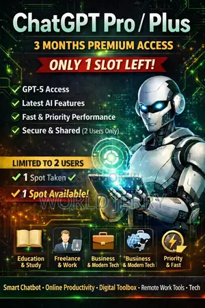 Chat GPT Plus 1year Subscription