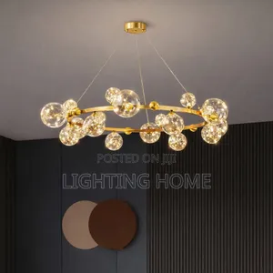 Nodic Chandelier Gold Body By 15glass