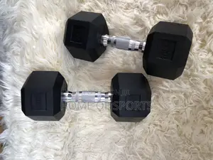 Pair of 10kg Hex Dumbbell