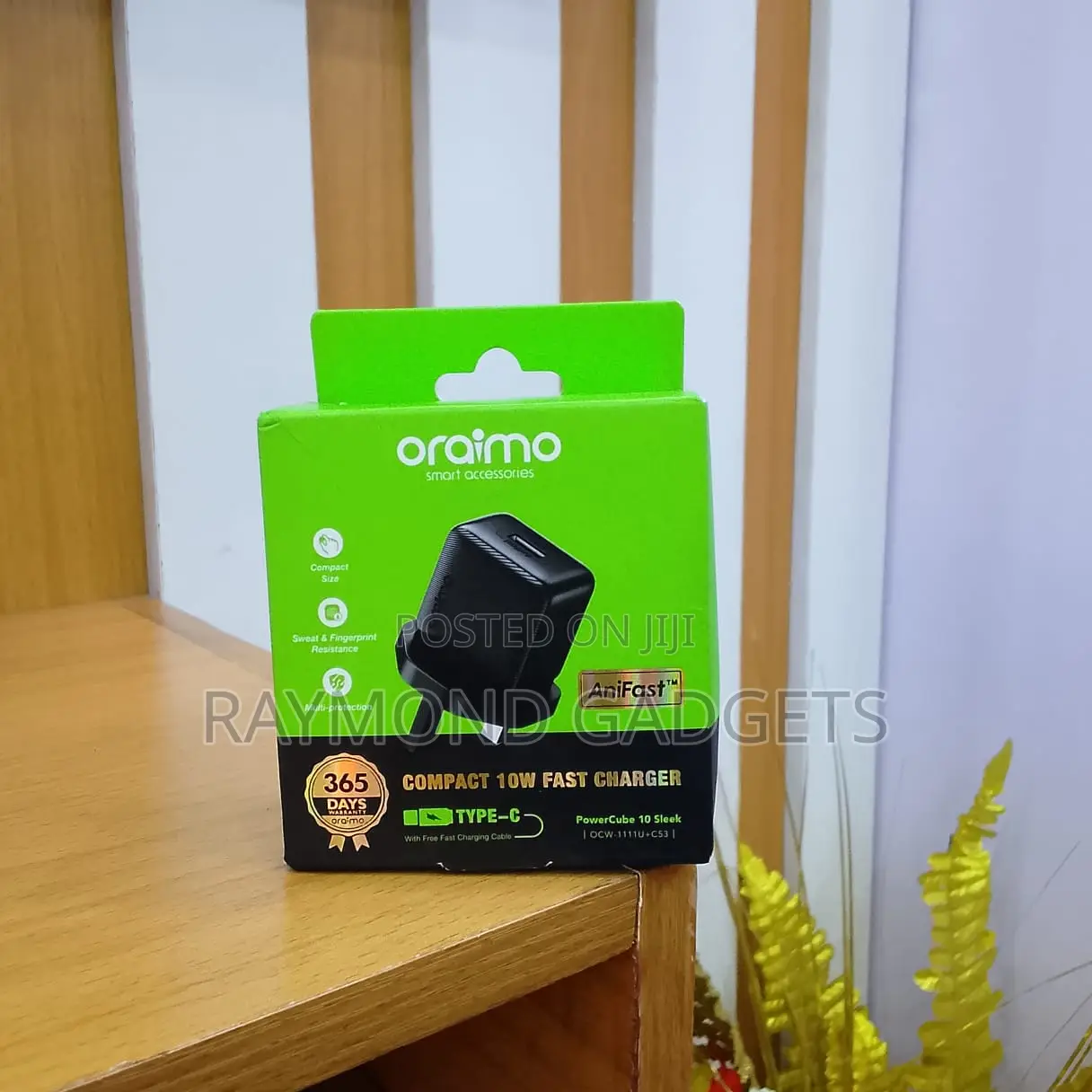 Oraimo Powercube 10 Sleek Charger + Type-c Cable