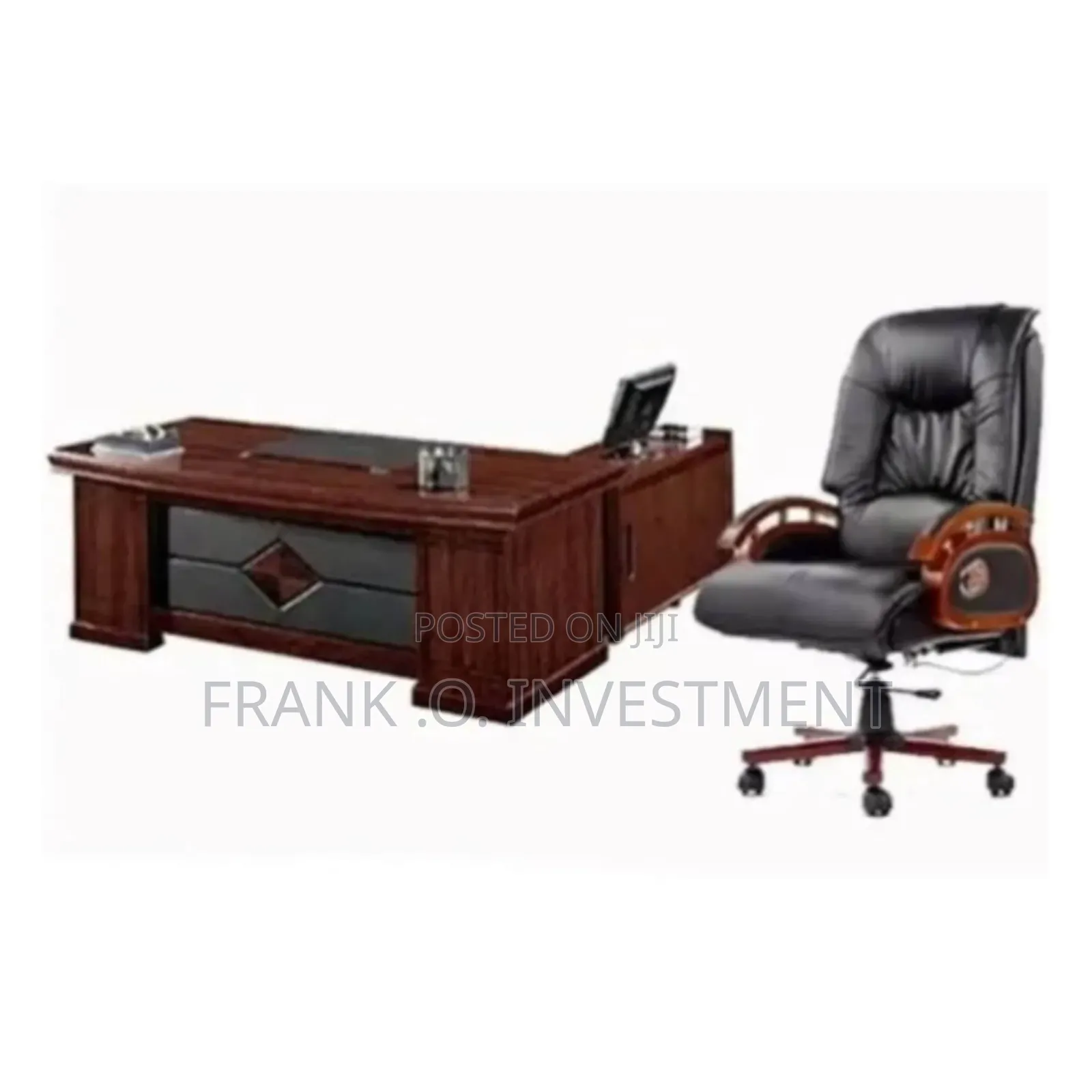 Executive Office Table 1.6m and Office Executive Chair Set