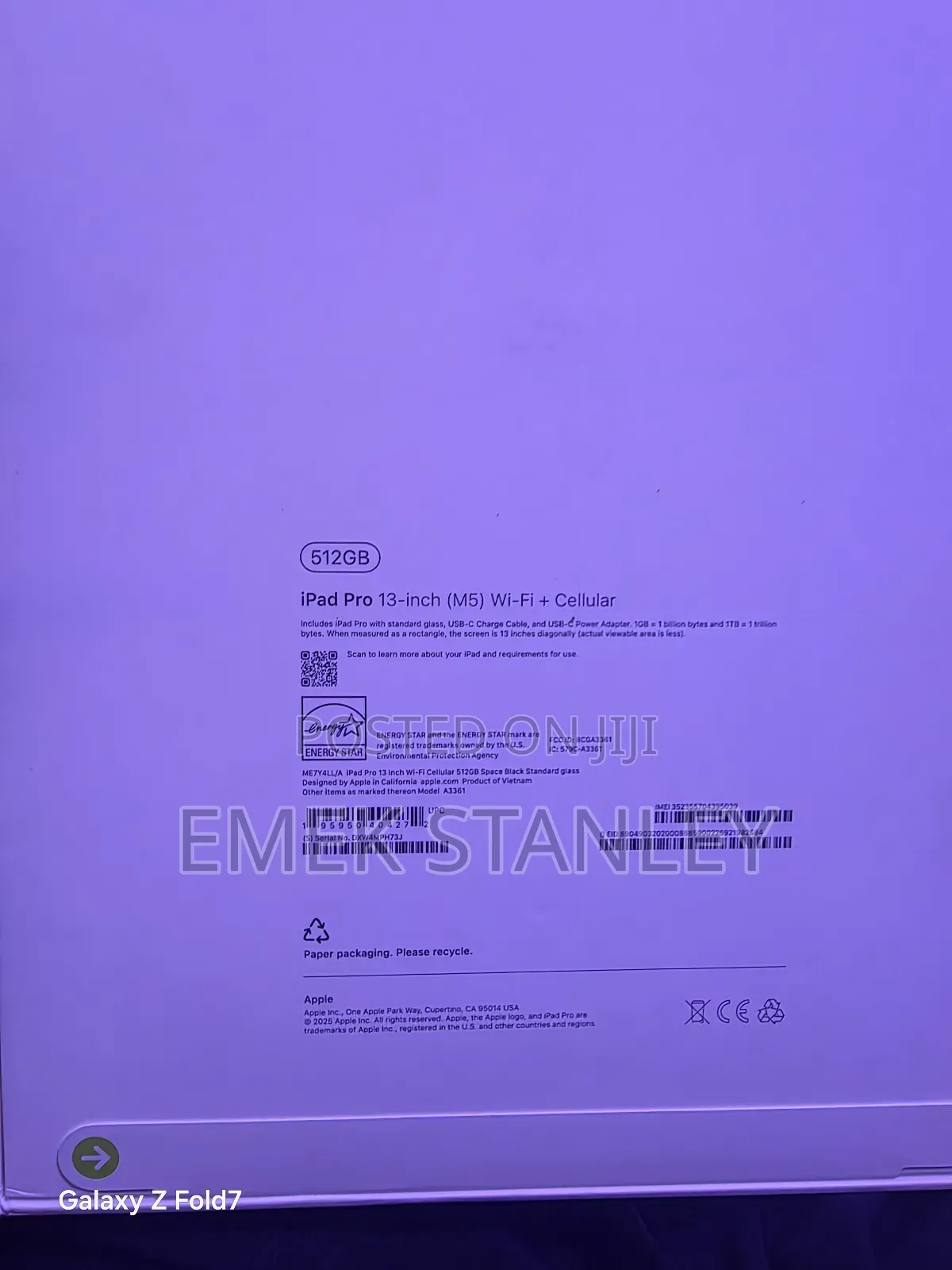 New Apple iPad Pro 13 (2025) 512 GB Gray