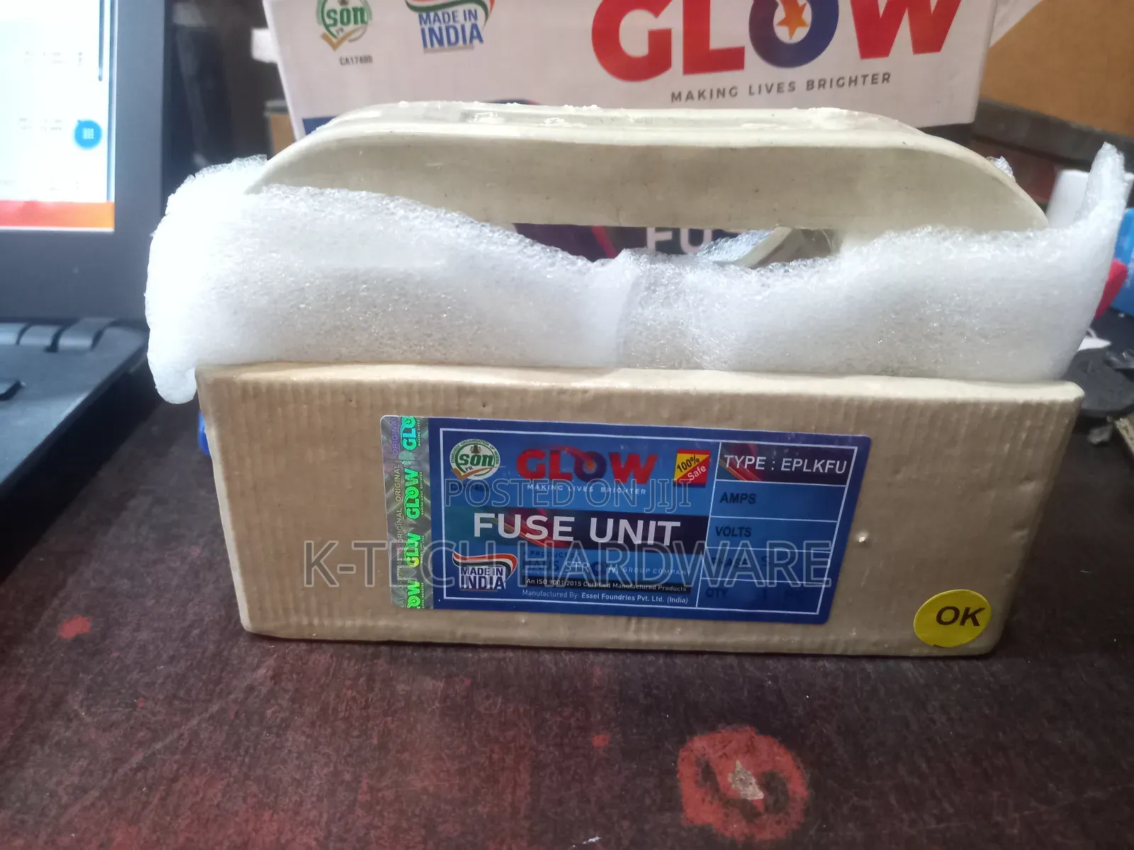 100a/415v Glow Fuse & Base Unit