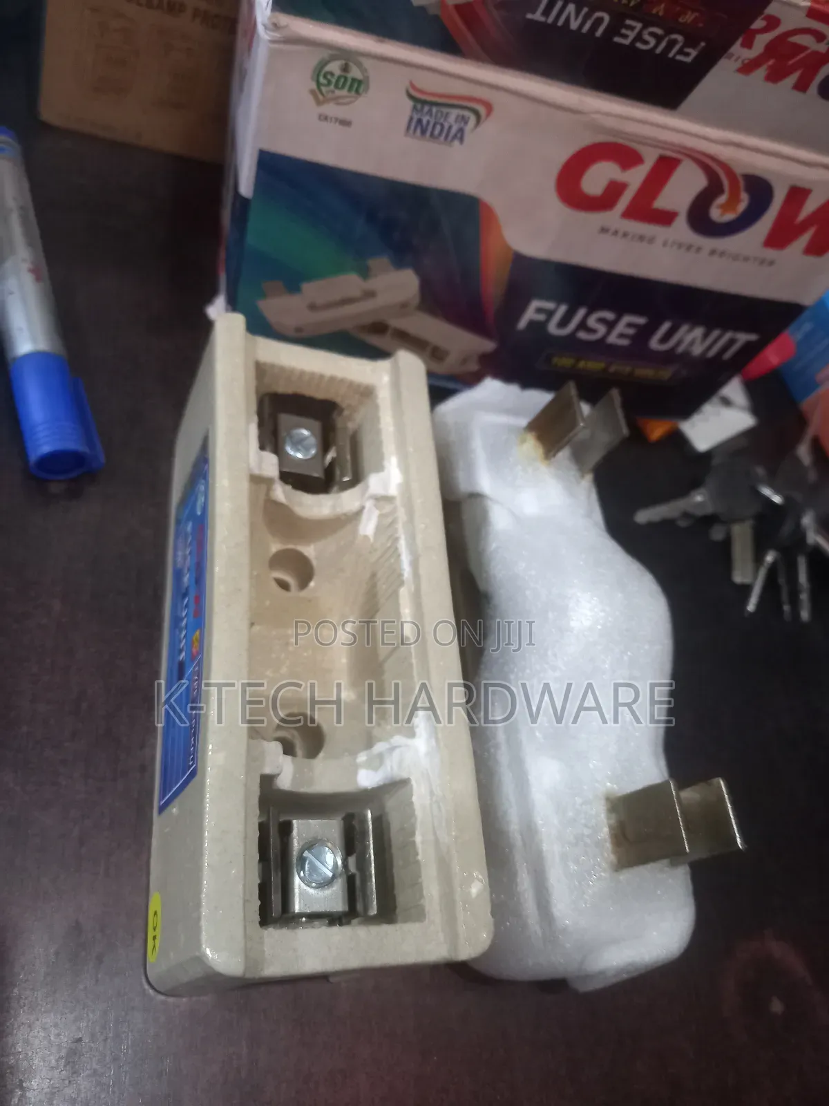 100a/415v Glow Fuse & Base Unit