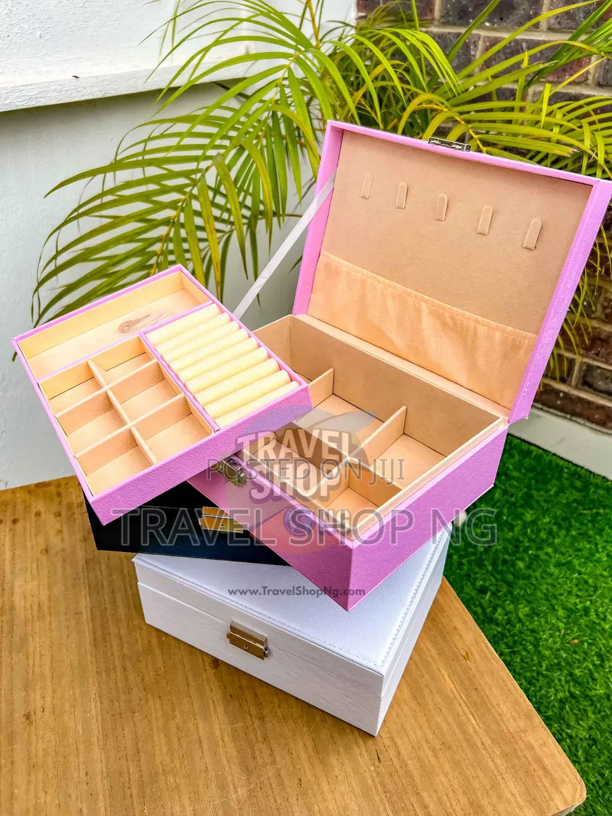 Large 2-step Jewelry Organizer | Elegant Storage Solution
