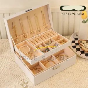 Large 2-step Jewelry Organizer | Elegant Storage Solution