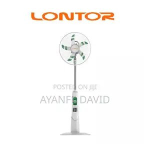 Rechargeable 5-Blades Standing Fan With Remote CTL-Cf-034-18-C-18"