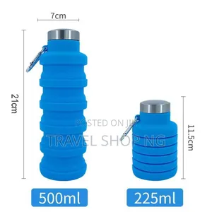 Silicone Collapsible Water Bottle | 500ml Full Size