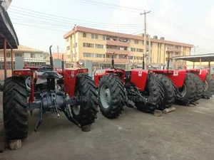 Group of Mf 375 Tractors
