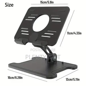 Abs Material Office Desk Tablet Holder, Foldable and Height Adjustable