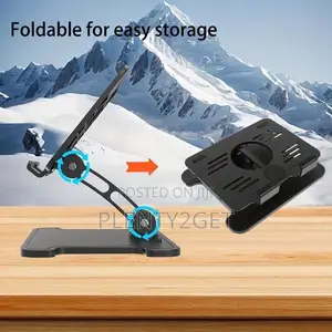 Abs Material Office Desk Tablet Holder, Foldable and Height Adjustable