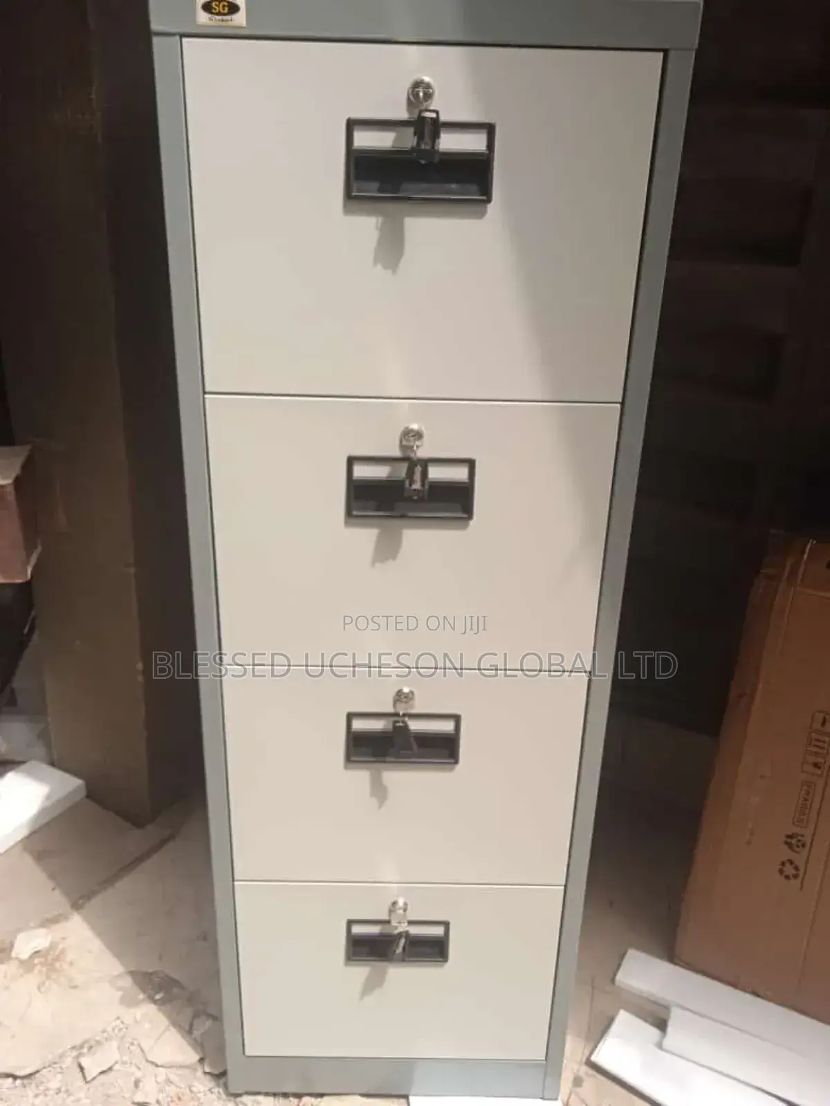 4-Drawer Vertical Filing Cabinet With Separate Locks