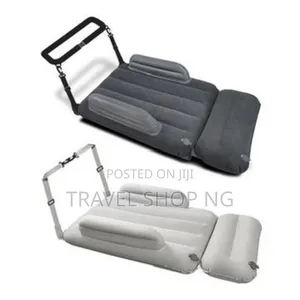 Inflatable Airplane Bed Seat Extender W/ Electric Pump