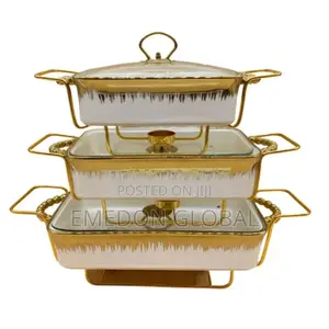 Luxury Ceramic Food Warmer Casserole Dish Set