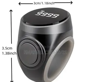 Oled Display Counting Ring, Tasbih, Featuring a Skin-Friendly