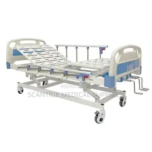 Affordable Crank Manual Hospital Bed for Clinics and Homes