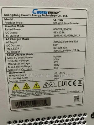 Cworth 6kva 48v Hybrid Inverter