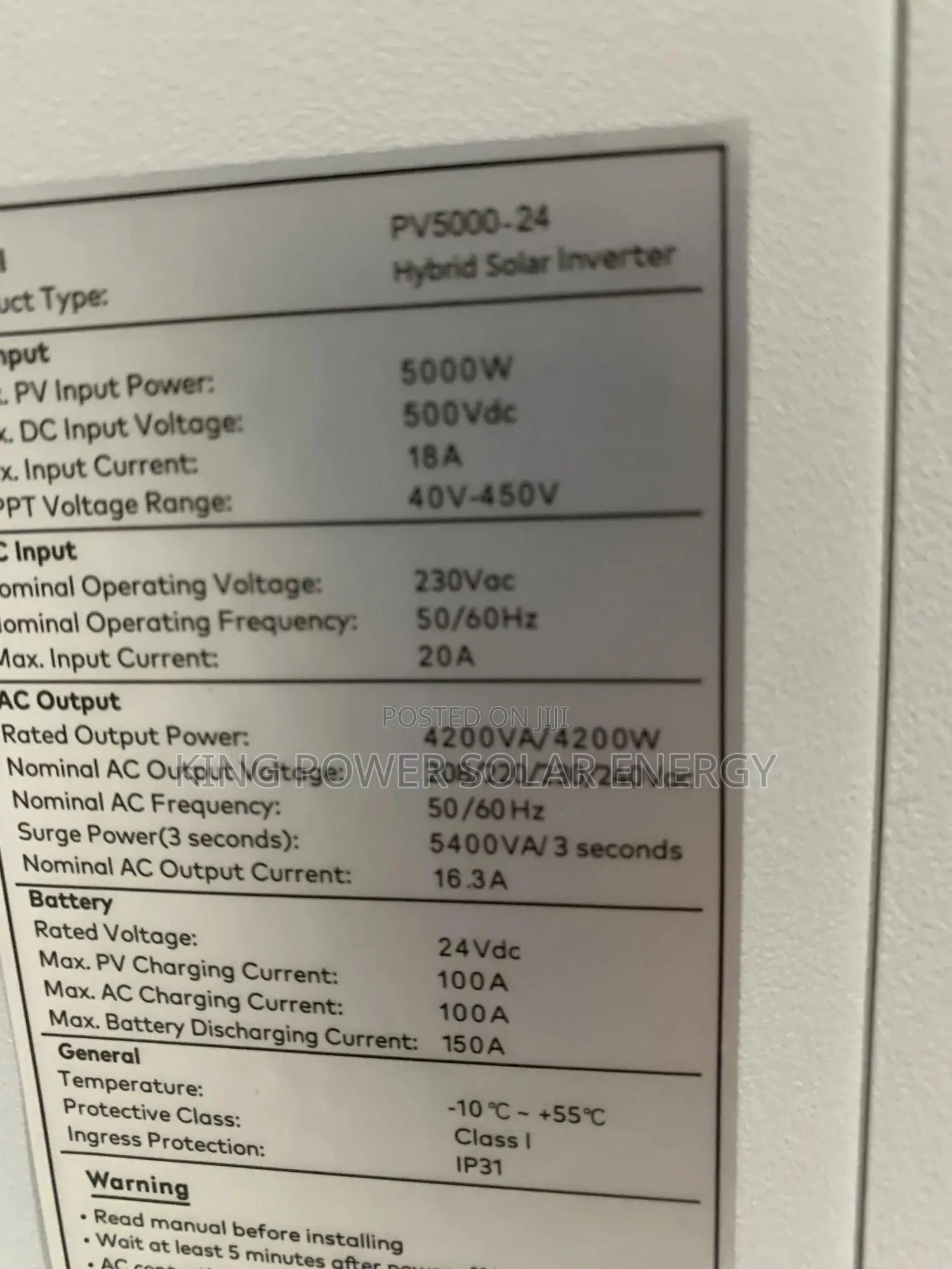 Haisic 4.2kva 24v Hybrid Inverter