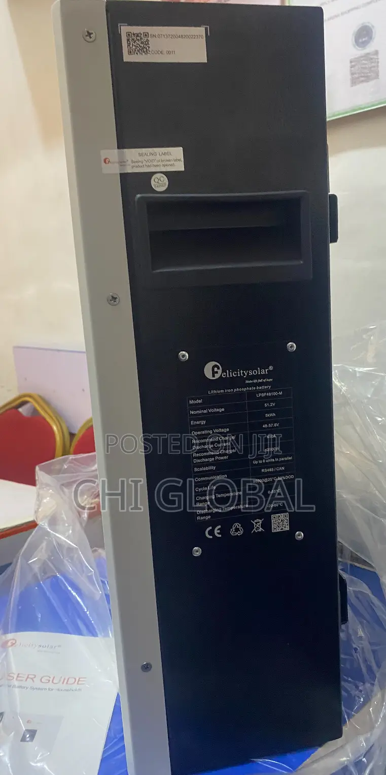 Felicity 5kwh 48v Lithium Battery