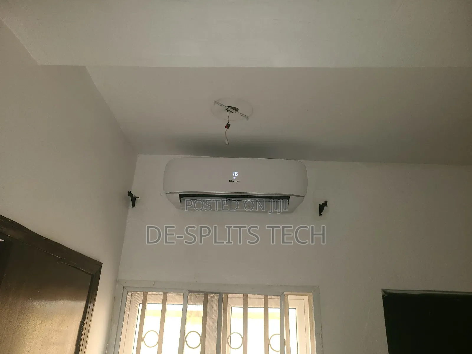 Professional Installation of 1.5hp Hisense Ac by De-Splits Tech