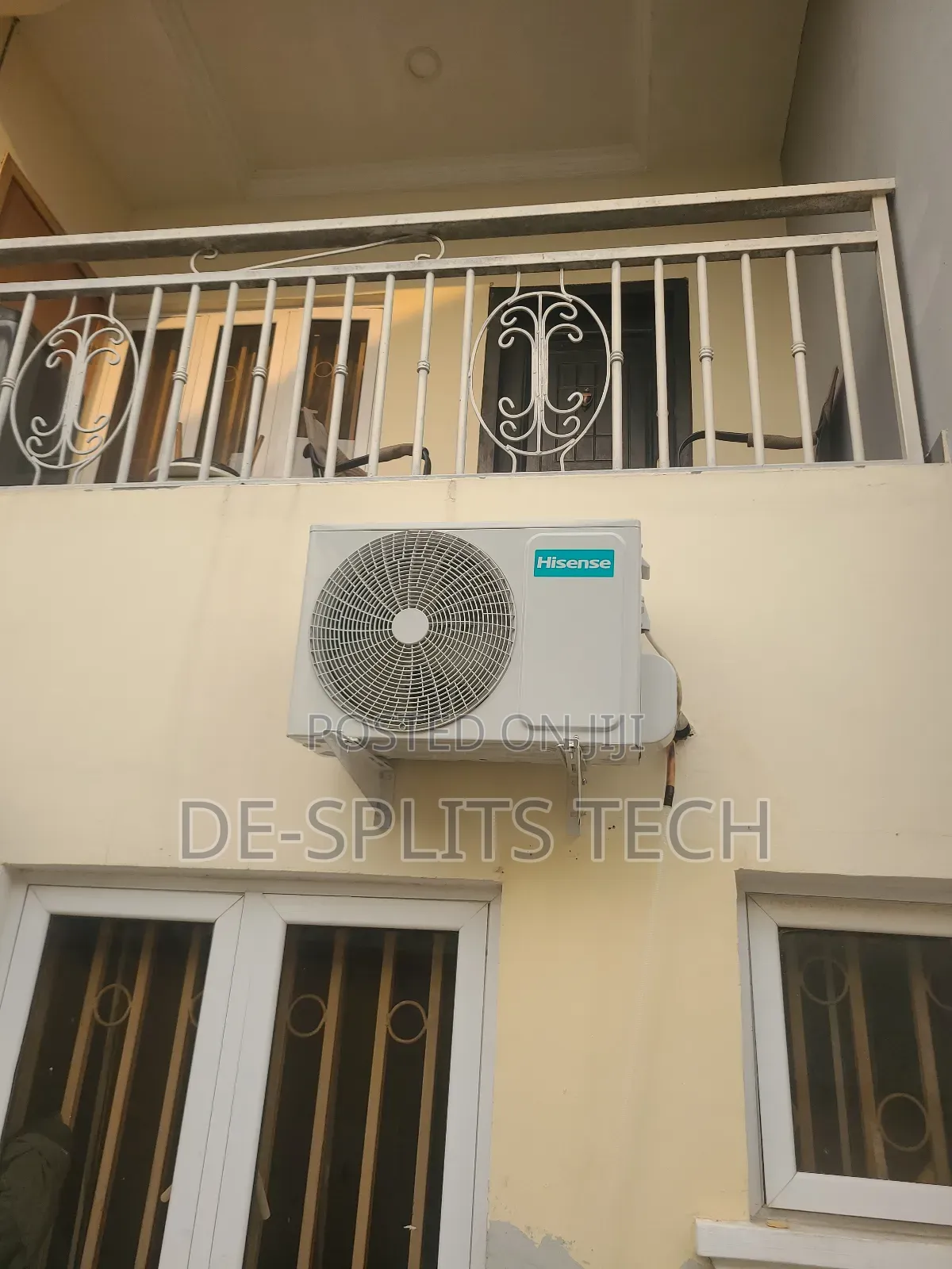 Professional Installation of 1.5hp Hisense Ac by De-Splits Tech