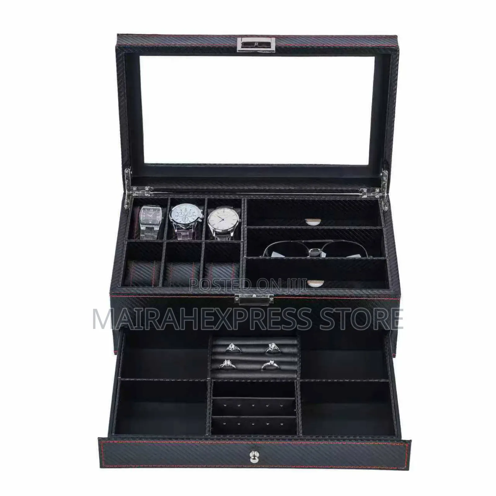 12-Pieces Double Layer Jewelry Box