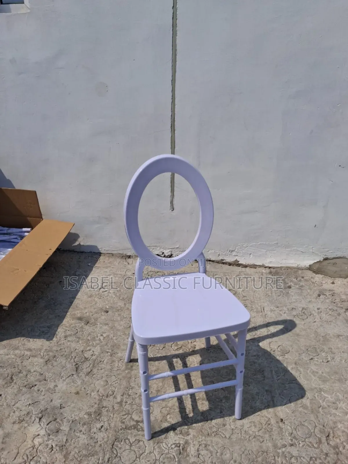 Imported O Back White Chairs Available Now
