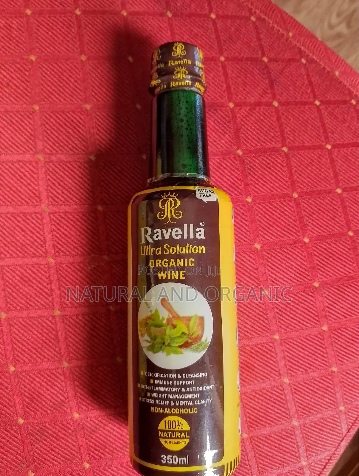 Ravella Ultra Solution Organic Wine Small Bottle (350 Mls)