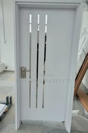 White Israel Steel 3ft By 7ft Room Security Door