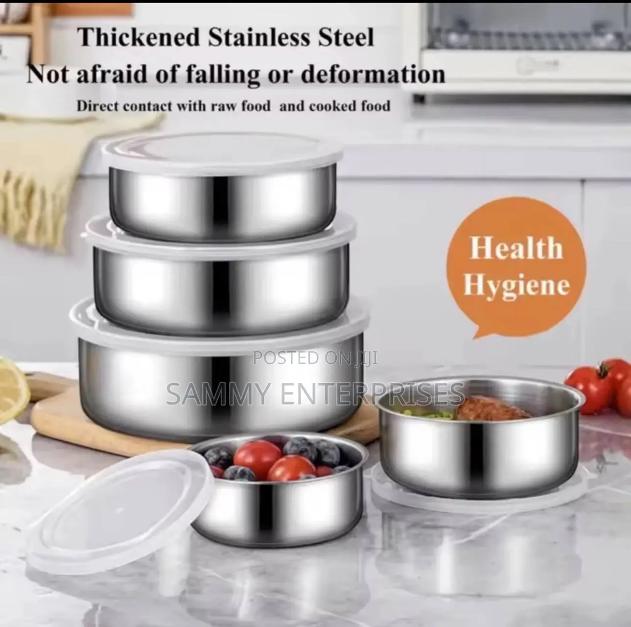 5pcs Stainless Bowl
