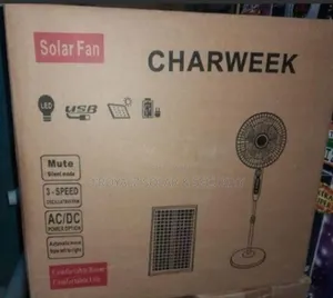  Rechargeable Solar Standing Fan With Solar Panel Led Bulb 