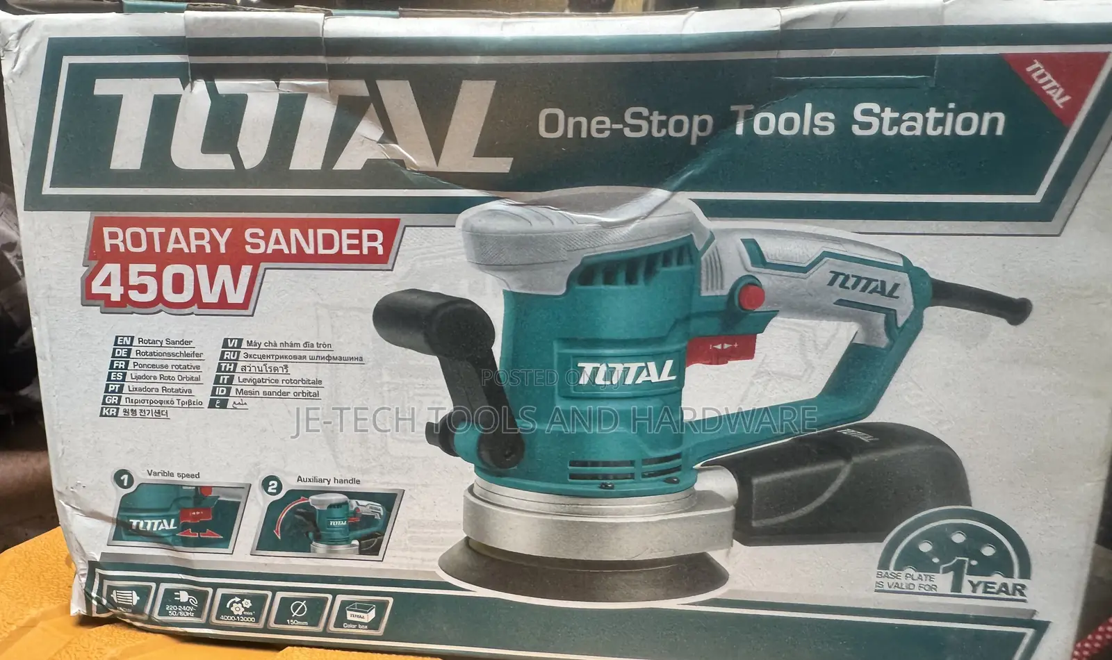 Total 450w Rotary Sander